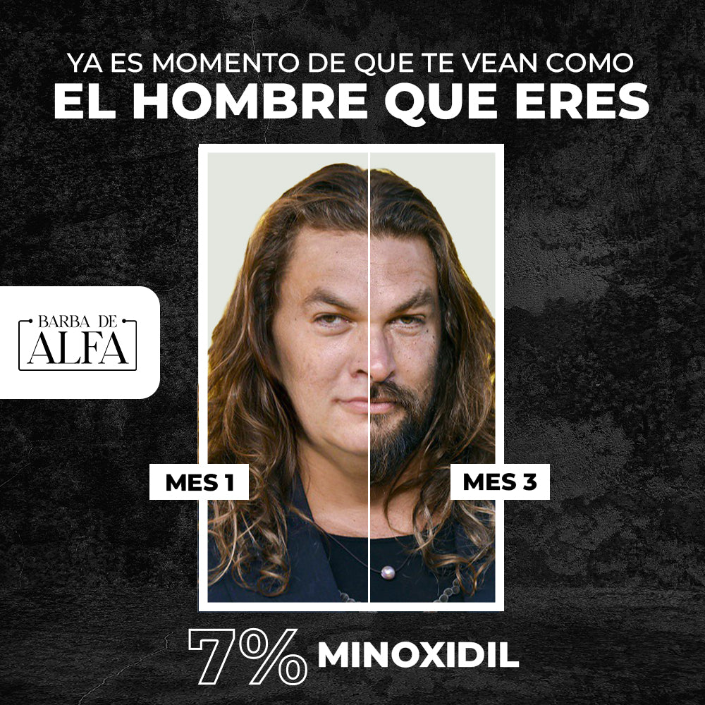 Barba de alfa Minoxidil 7%